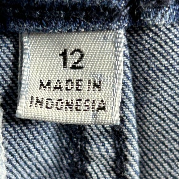 Anne Klein Women's Wide Leg Crop High Rise Blue Jean size 12 - Picture 16 of 16